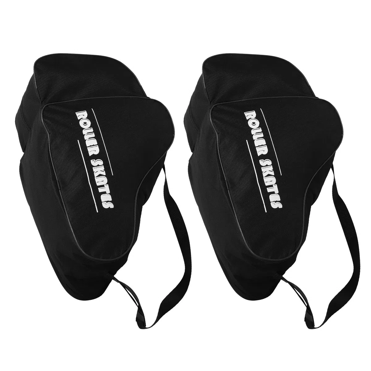 Borsa per Pattini a Rotelle 2 Pezzi Unisex Nera Tracolla Zaino Sportivo Traspirante per Pattini da Ghiaccio e a Rotelle Scomparti Organizzatori per Accessori Adatta a e Adulti