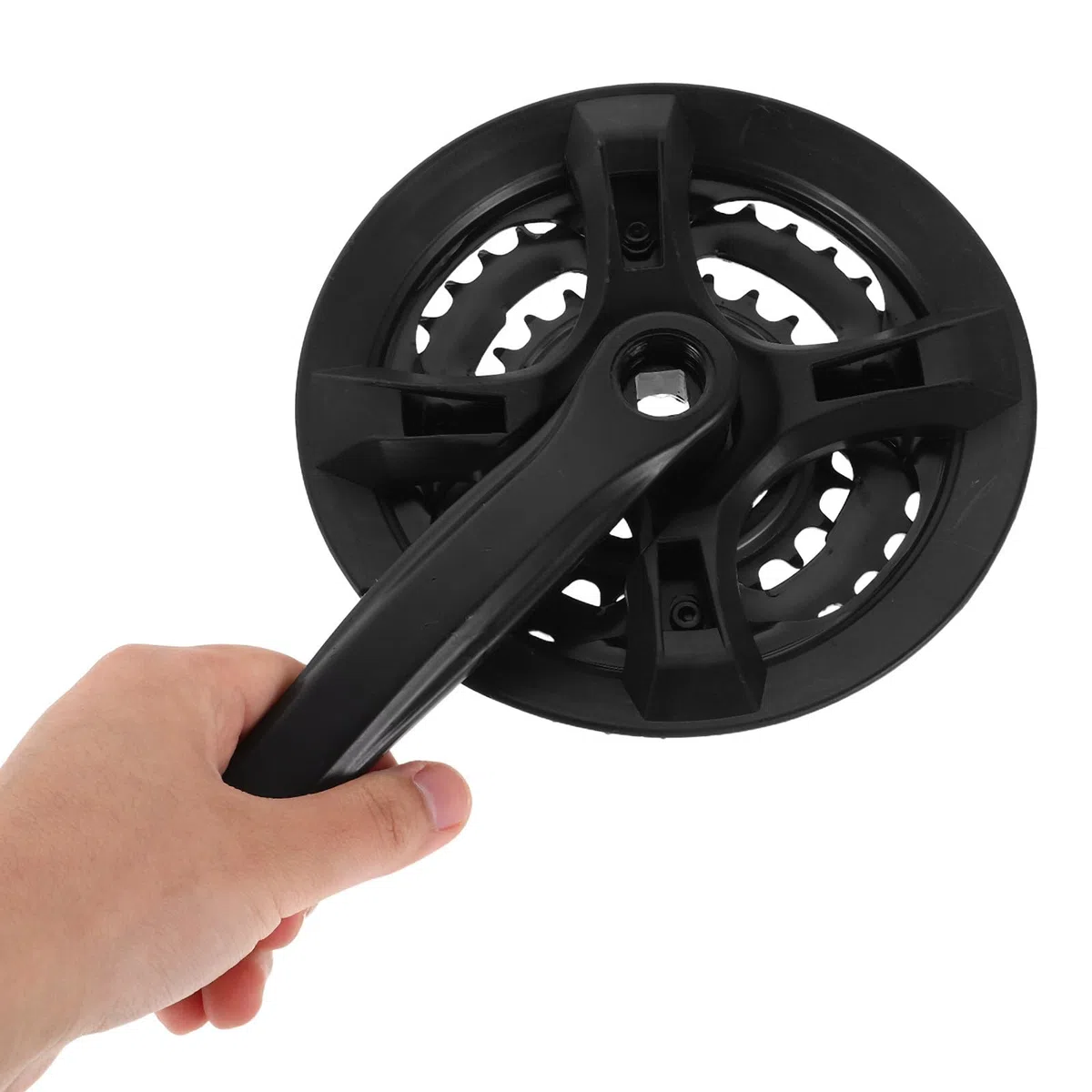 MAGICLULU Guarnitura per Mountain Bike e Bici Pieghevole, Set Pedivelle Destra in Acciaio al Carbonio Corona, Accessorio per Riparazione e Cambio Marcia Fluido, Forniture per Biciclette