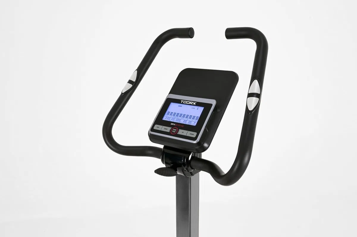 Toorx BRX-90 EVO [Cyclette Elettromagnetica 16 Livelli Volano 10kg App Ready 3.0 Bluetooth] Bike Fitness Indoor LCD Cardio Sella Manubrio Regolabili Cyclette Casa Home Gym Allenamento Cardio
