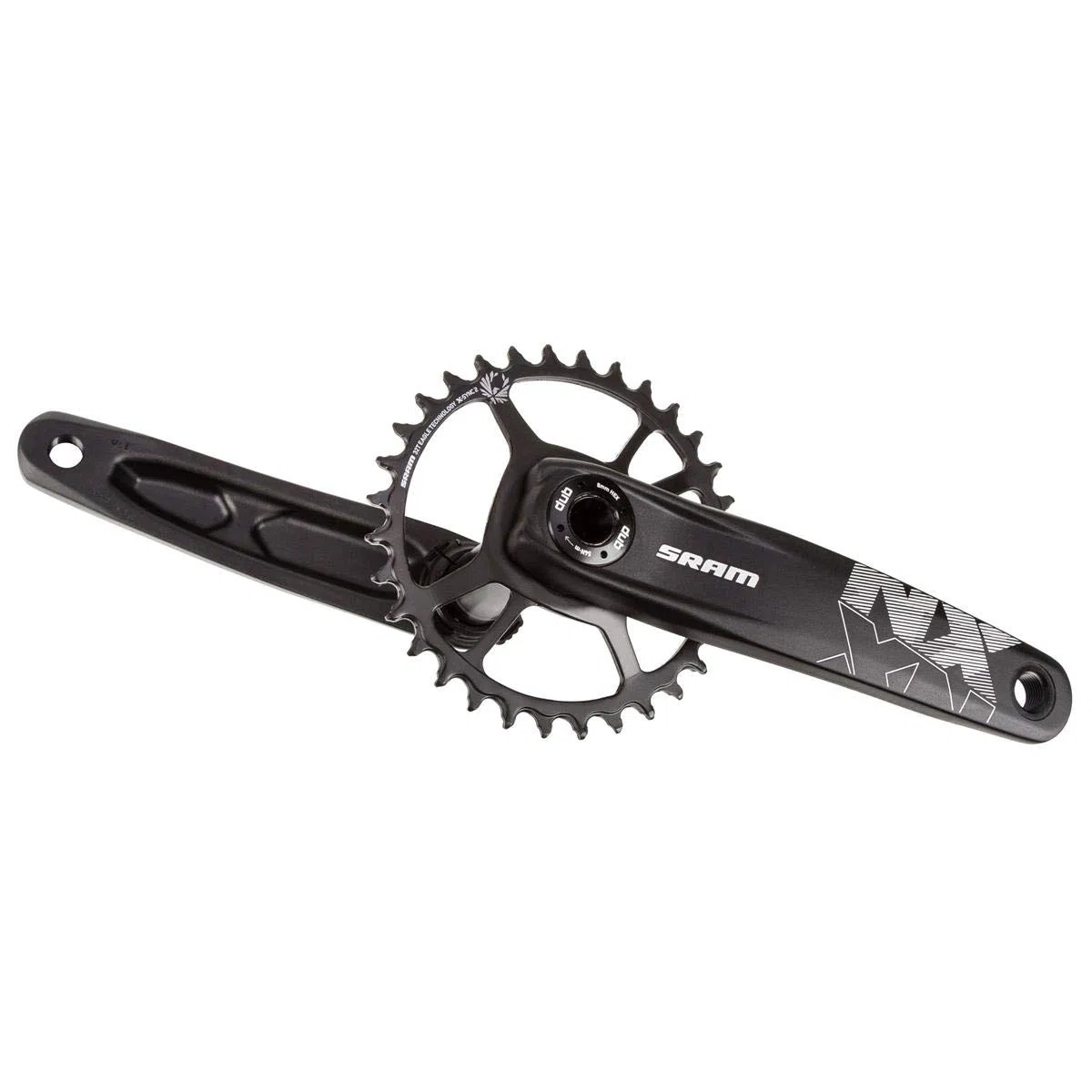 Sram MTB - Set manovella NX Eagle a 32 Denti, Dub, DM, 12 Scomparti, Colore: Nero