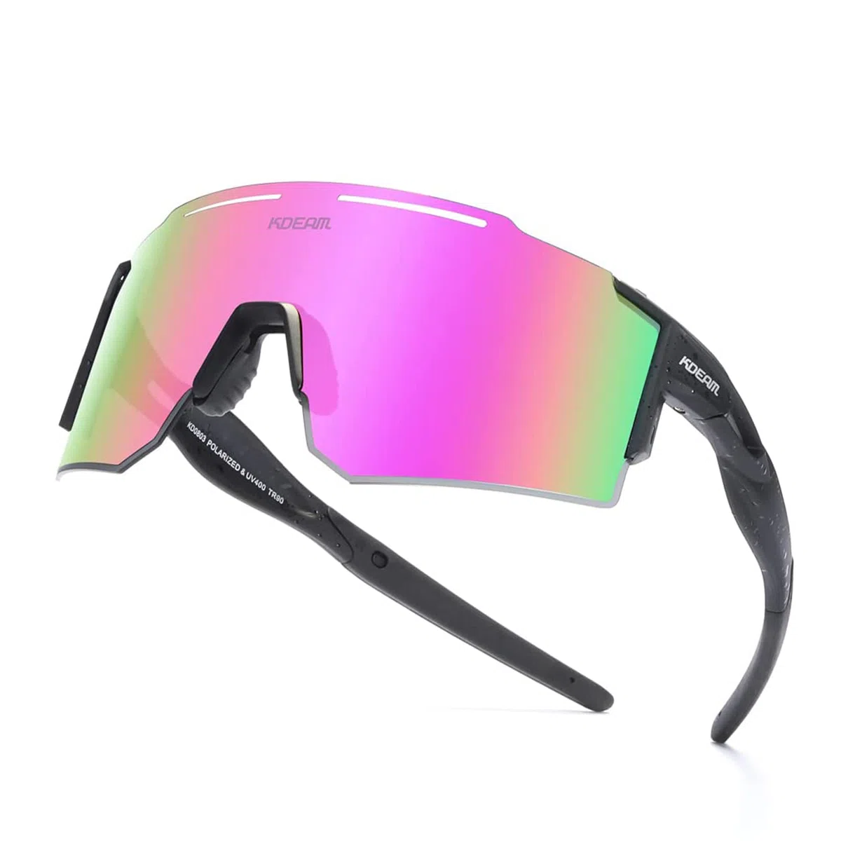 Occhiali da sole polarizzati per donne e uomini, protezione UV400, occhiali da ciclismo, estivi, golf, baseball, guida, corsa, pesca, attività all'aperto, antivento