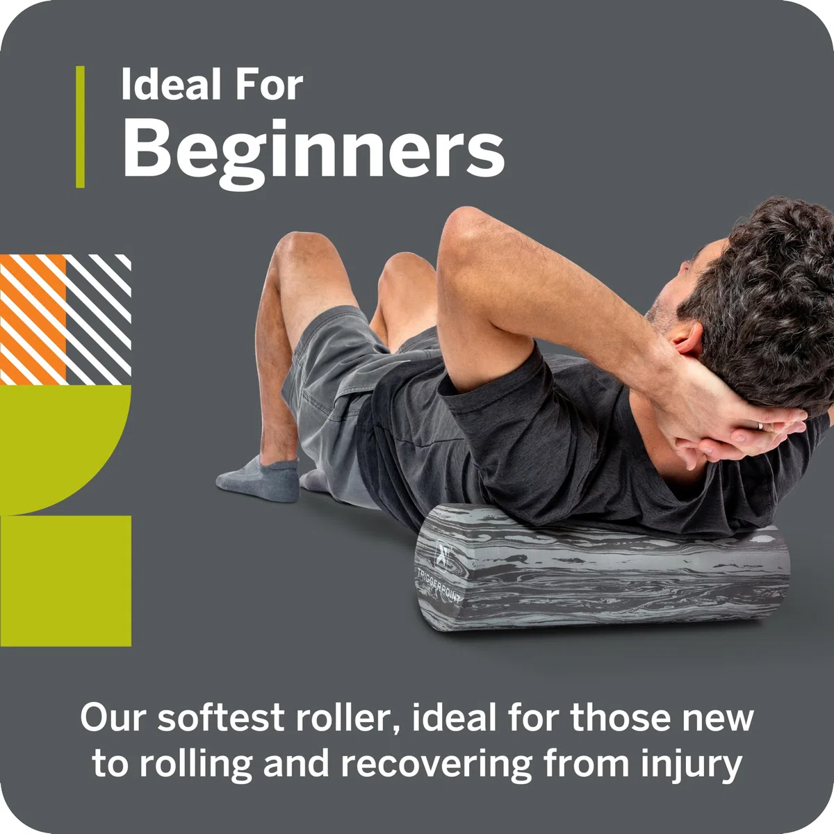 TriggerPoint Foundation Roller – Premium EVA Foam rullo di recupero muscolare e flessibilità, compressione morbida per la prevenzione delle lesioni, ideale per i viaggi, ideale per gli atleti