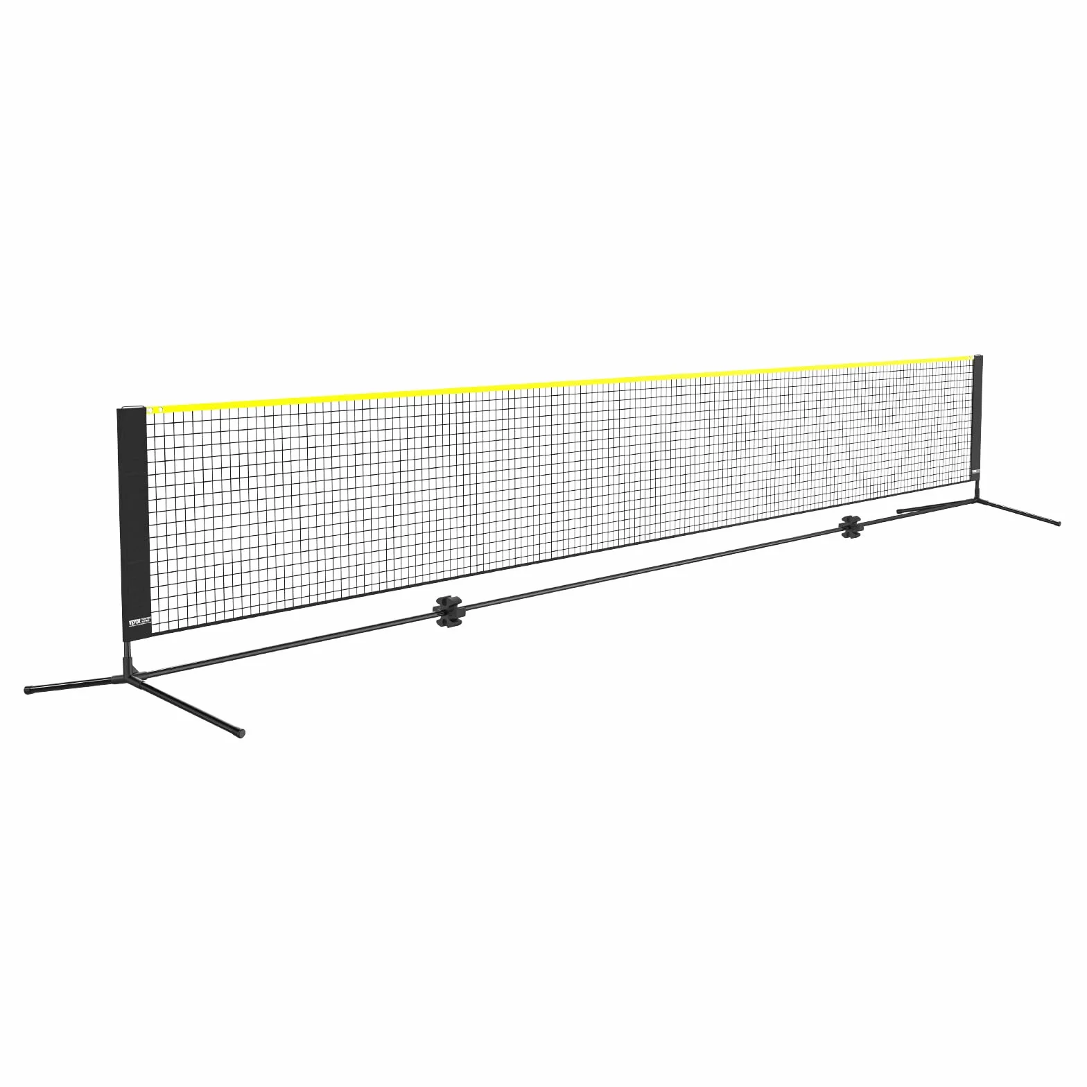 VEVOR Rete da Badminton Pallavolo Tennis, Set di Rete Nylon Portatile, Regolabile Altezza, Rete Pickleball Pieghevole, Facile da Installare con Pali Borsa, Uso Interno Esterno, 606 x 155 x 103 cm