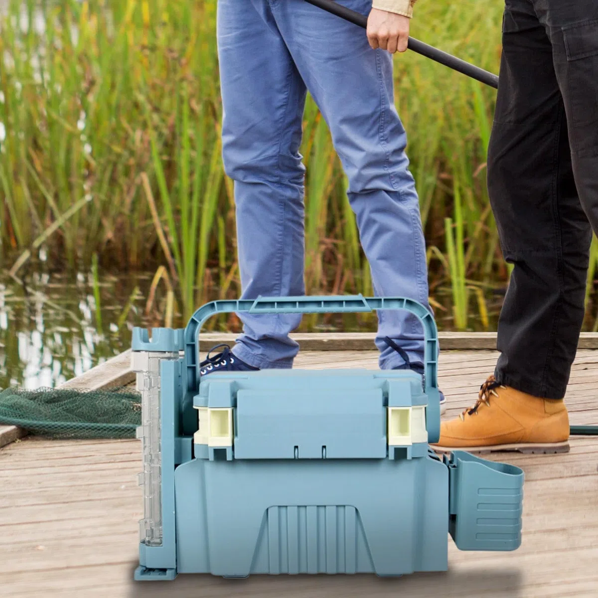 Grande Cassetta Per Attrezzi Da Pesca Scatola Portatile di Grandi | Contenitore Multifunzione Per Principianti Ed Appassionati