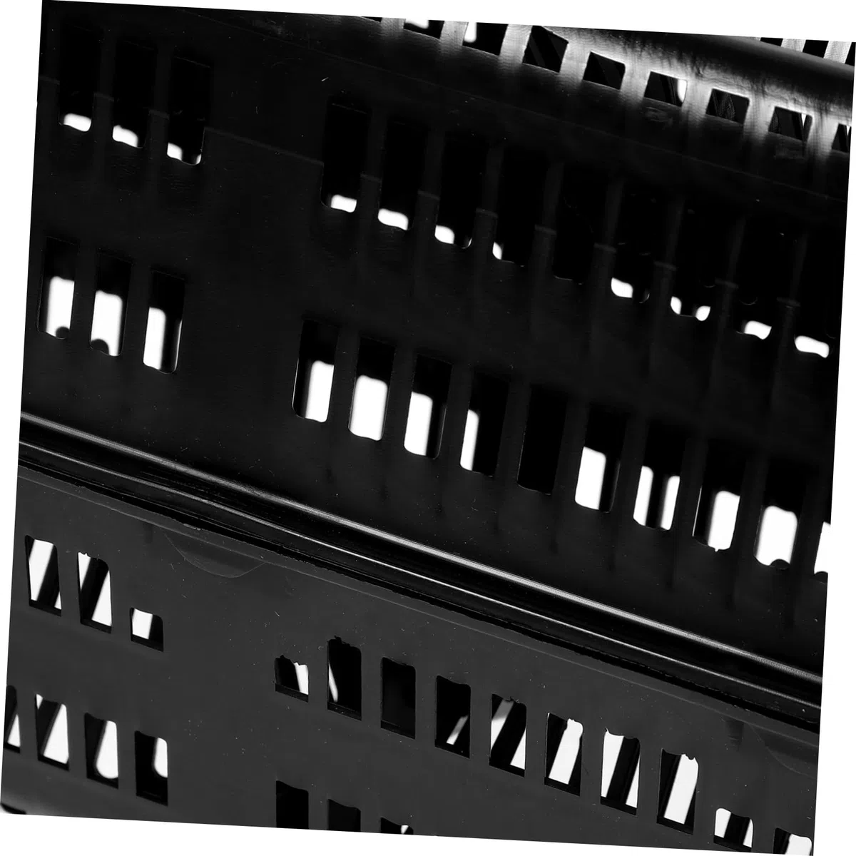 Abaodam gabbia di anguille Porta di alimentatore di pesca attrezzatura da pesca all'aperto alimentatore da pesca all'aperto gabbia per esche da pesca nido di pesca plastica Black