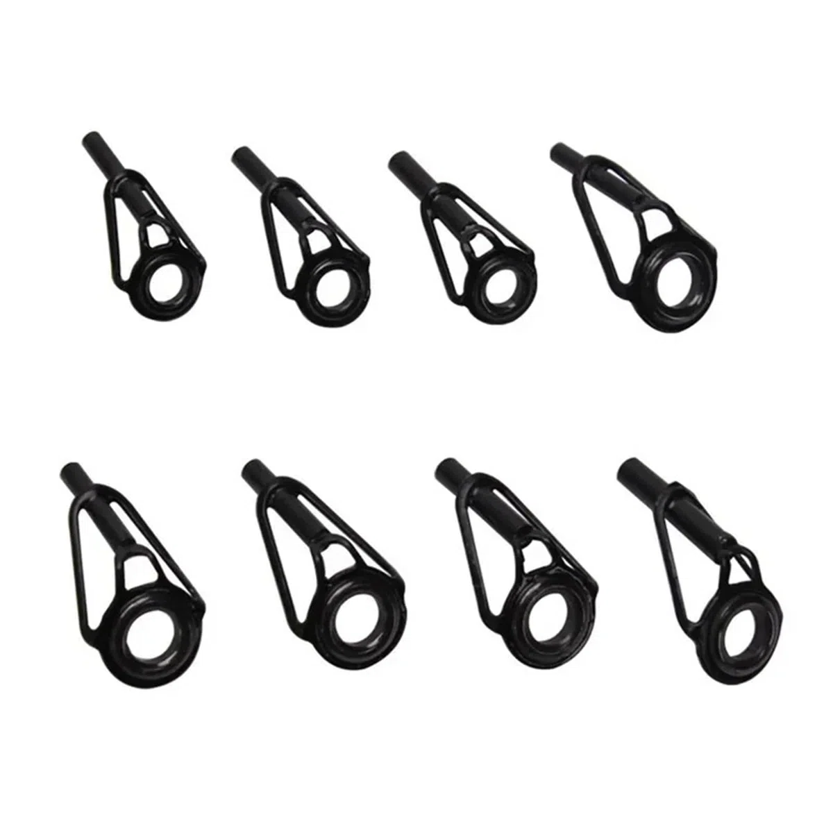 Pacchetto di Riparazione Superiore di Canna da PES Anelli di Ricambio for Punte di canne da Pesca in Acciaio Inossidabile, Confezione da 48 Pezzi, Diverse Misure(8pcs)