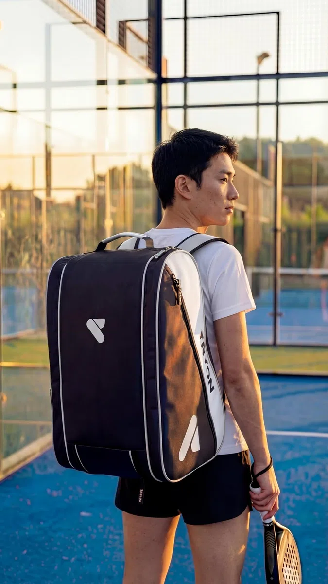 RYON Borsa Padel con Scomparti Termici, Porta Racchette, Utilizzabile anche come Zaino da Trekking