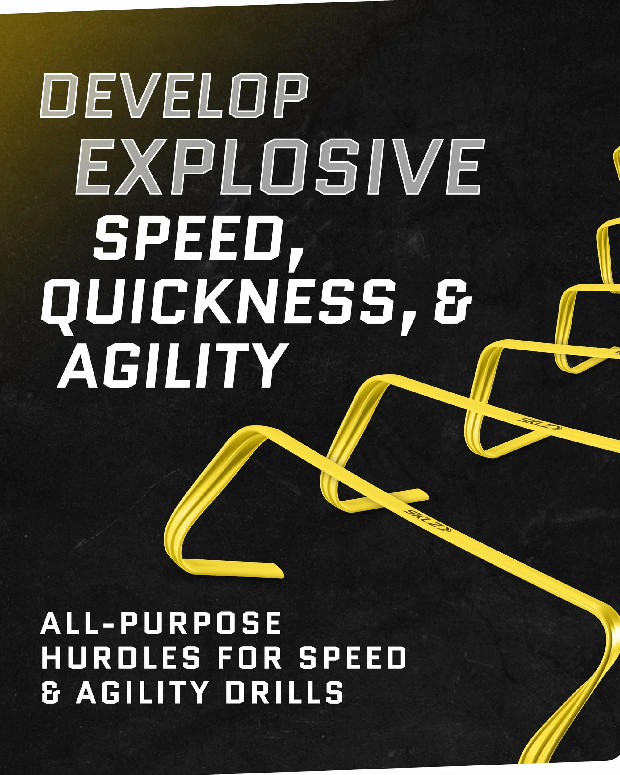 SKLZ, Hurdle Ostacoli Unisex adulto, Giallo