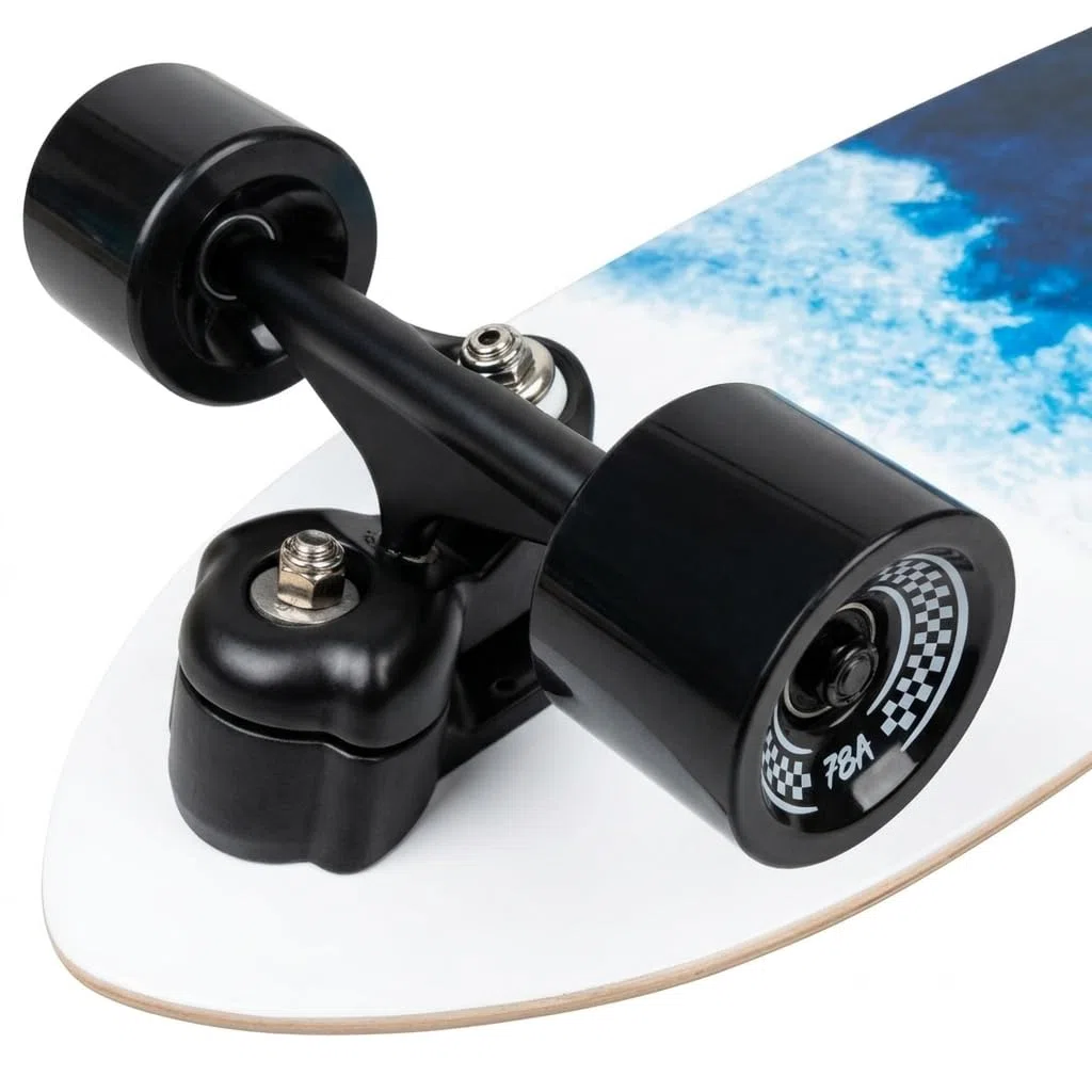 ACTA Surfskate Foam V2 31" - Ocean - Tavola da Surf-Skate in acero 7 pieghe, ideale per principianti e intermedi, per pumptrack, crociere e carving urbano (Foam V2)