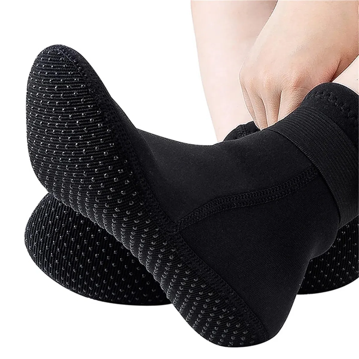 Calzini Neoprene Calzini in Neoprene 3mm Acqua Mantieni Calda Sabbia Antiscivolo Muta Sport Nuoto Surf(Color1,3XS(34-37))
