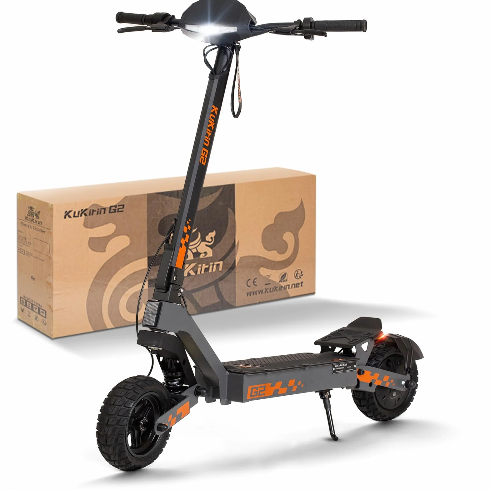 Kukirin G2 Monopattino Elettrico Adulto,Scooter Elettrico,Patinete Electrico,Autonomia di 55KM,Velocità Massima 25km/h,10"Pneumatici,Doppia Frenata,3 Modalità di Velocità,Capacità di Carico120KG
