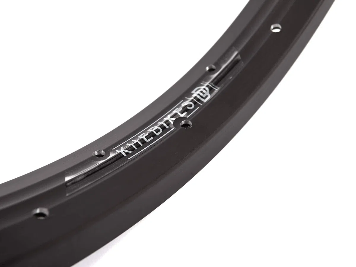 KHE MVP - Cerchione per BMX DD, 20 pollici, in alluminio, T6, solo 420 g, 36 fori, larghezza 35 mm, nero