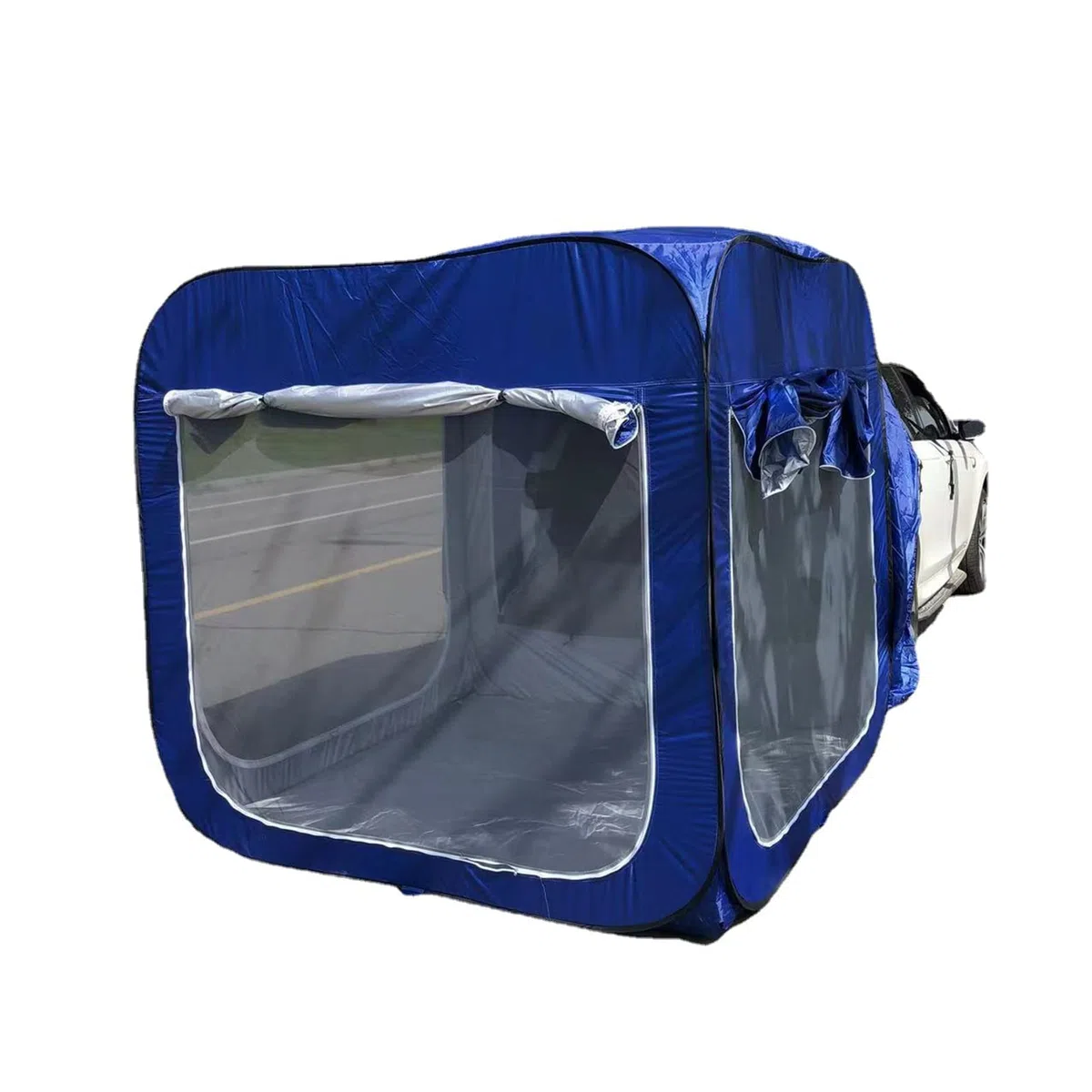 Tenda da campeggio per auto da campeggio, tenda posteriore pop-up per camper, tenda universale per camion collegata al veicolo, tenda da campeggio multiuso