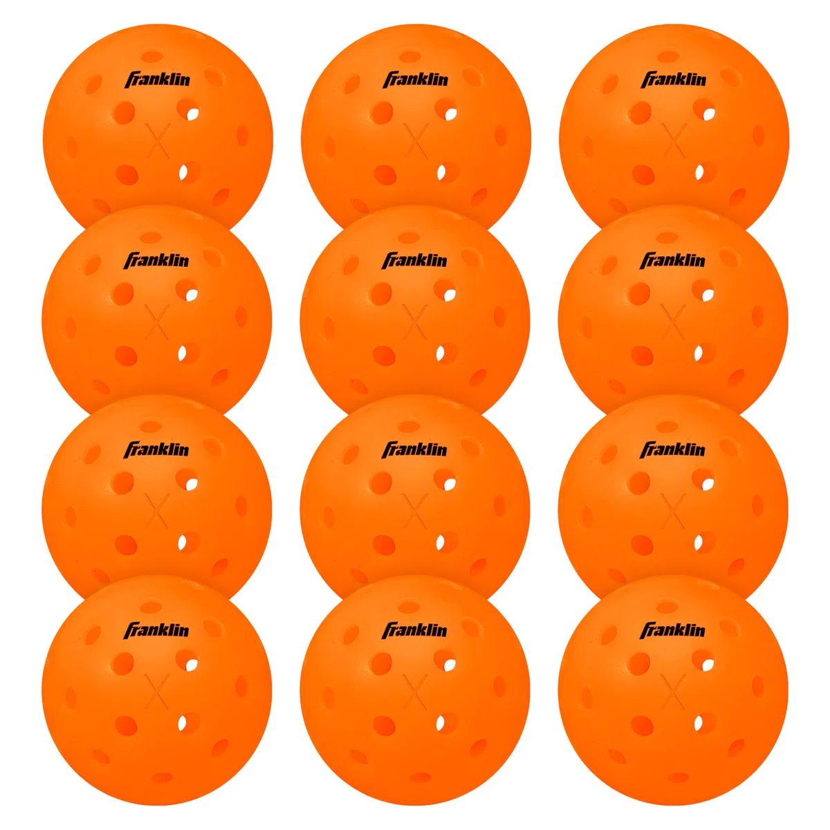 Franklin Sports Palline da pickleball X-40 da esterno, approvate dagli Stati Uniti (USAPA), ufficiali US Open Ball