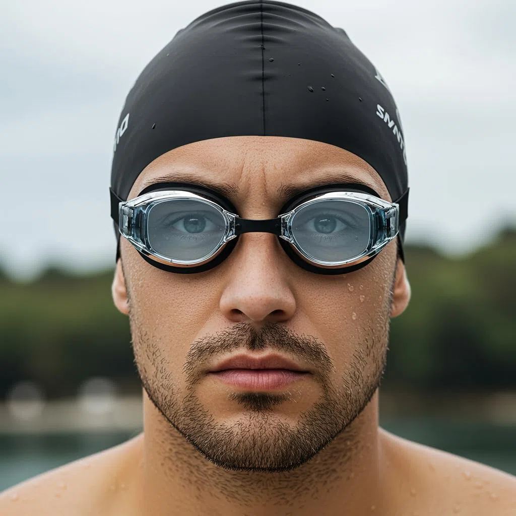 l&j Occhiali da Nuoto Ottici Performance con Diottrie Positive e Negative per Uomo e Donna – Lenti Graduate Intercambiabili – Antigraffio Antiappannamento – Silicone Morbido Alta Visibilità