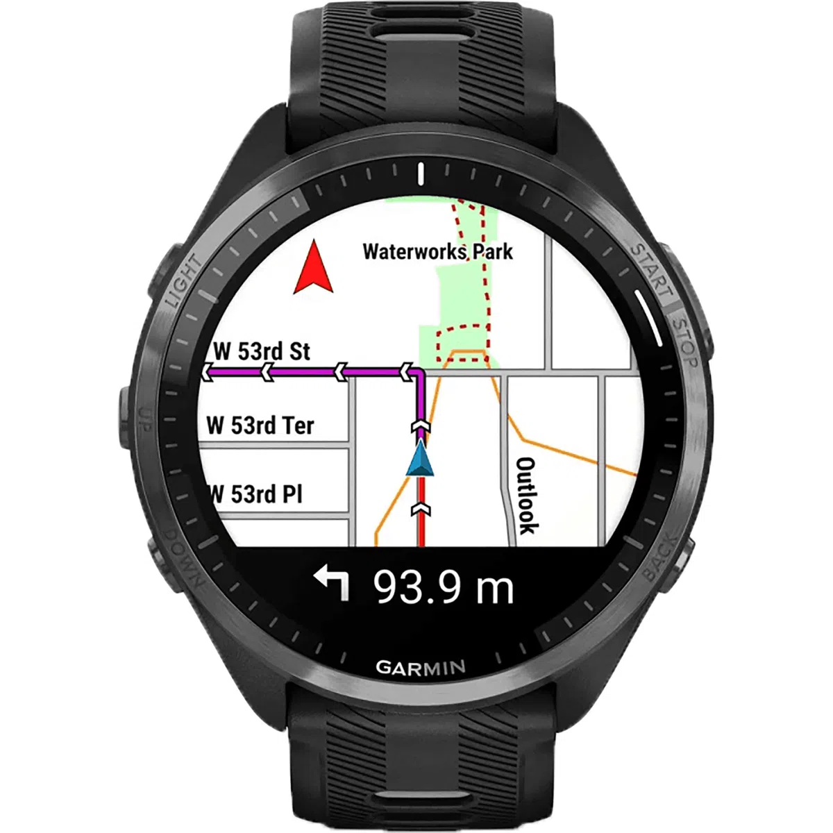 Garmin Forerunner 965 Smartwatch da corsa unisex, misura 47,2 mm, nero/grigio polvere