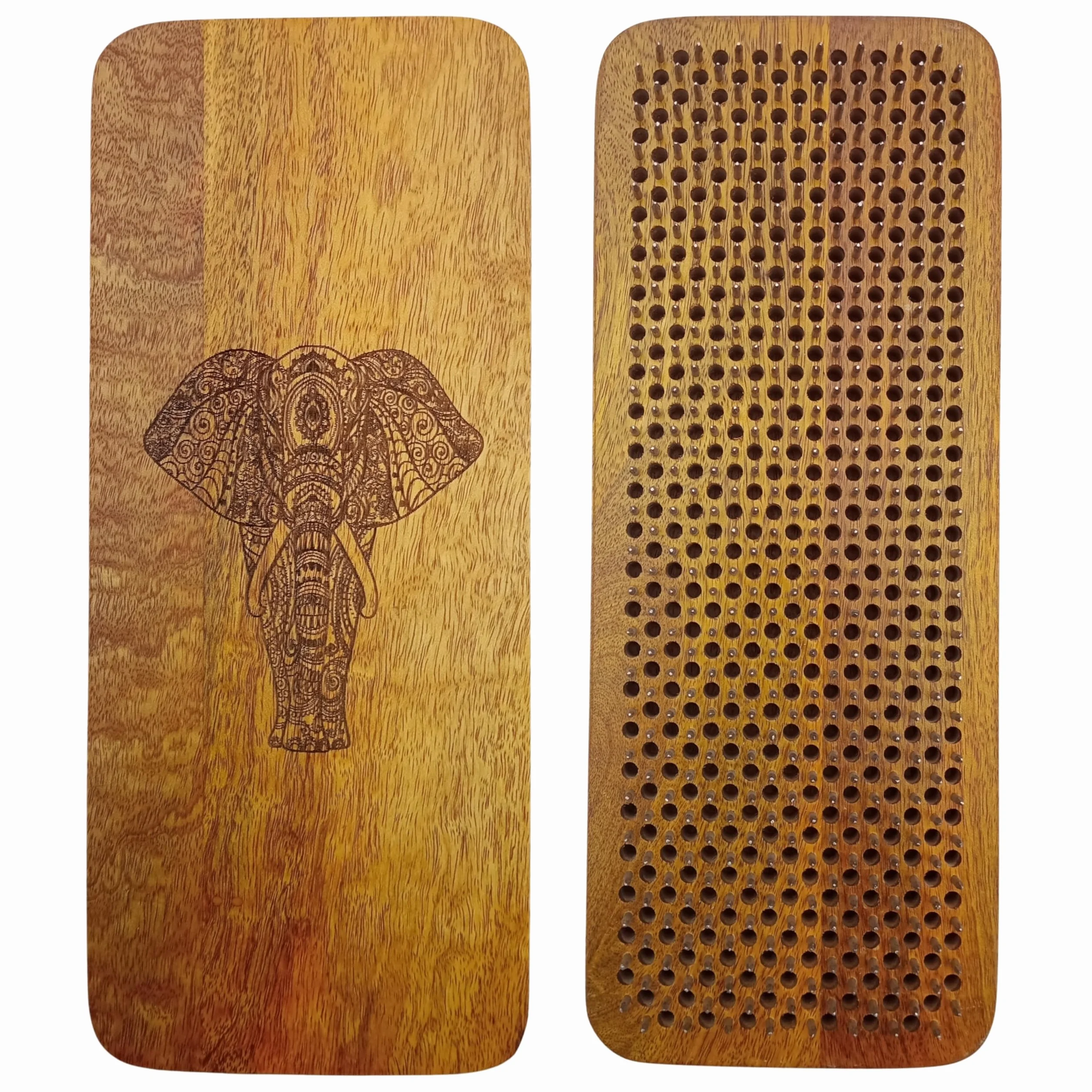 Sadhu Board - Tagliere in legno di mango, 100% fatto a mano, 3 misure: 10 mm, 12 mm e 15 mm, allevia la tensione, favorisce la circolazione sanguigna, disintossicante, aiuta con mal di testa, disturbi