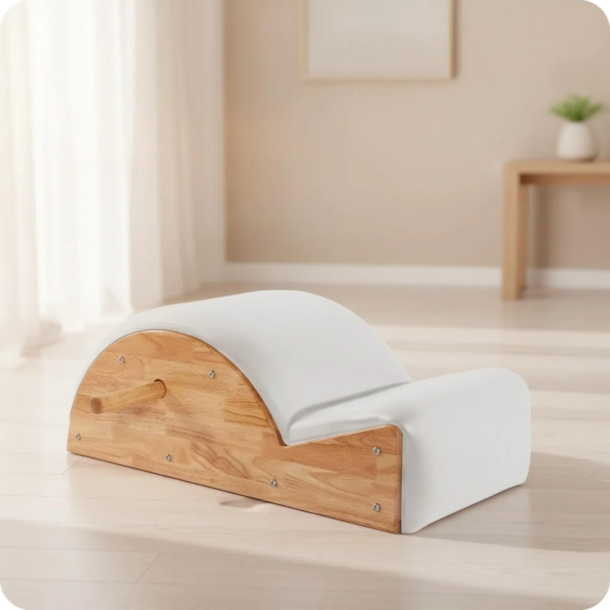 Spine Correttore Dispositivo Stretching Posturale Palestra Casa con Impugnatura Laterale E Rivestimento Morbido Studiato per Allenamento Schiena Core Dorsali Adatto a