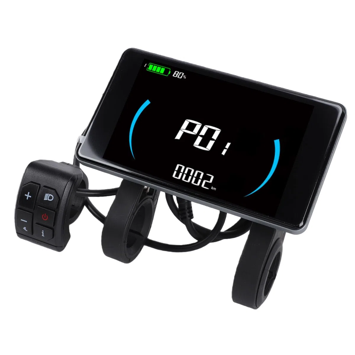 Vikye Display LCD per Bici Elettrica, Monitor velocità e Batteria