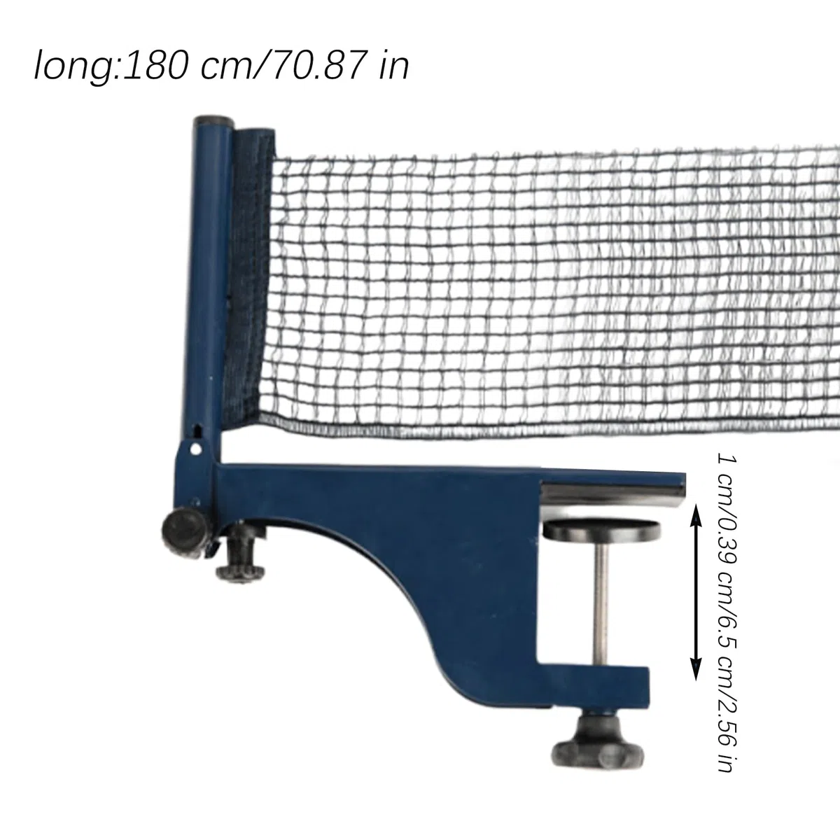 Generico Rete da Pong con Morsetti Resistente e Robust per Uso Intensivo | Rete facile da montare per ogni tavolo da tennis per in Casa, Sala Giochi, Giardino, Cantina, Allenamento Sportivo