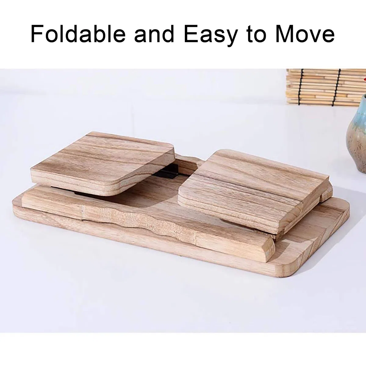 Panca da Meditazione in Legno, Sgabello da Meditazione Pieghevole ed Ergonomico, Robusta Panca da Preghiera, Comoda per Inginocchiarsi o Sedersi, Perfetta per Una Meditazione Più Profonda e Più Lung