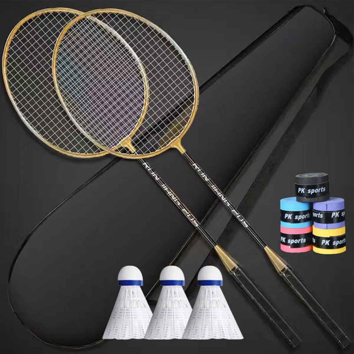 Générique Badminton - Set di racchette da neve Badminton | Professionale per Adulti,Attrezzatura leggera, Assorbente il Sudore per Adulti e Professionisti, Sport, Giochi da Giardino in