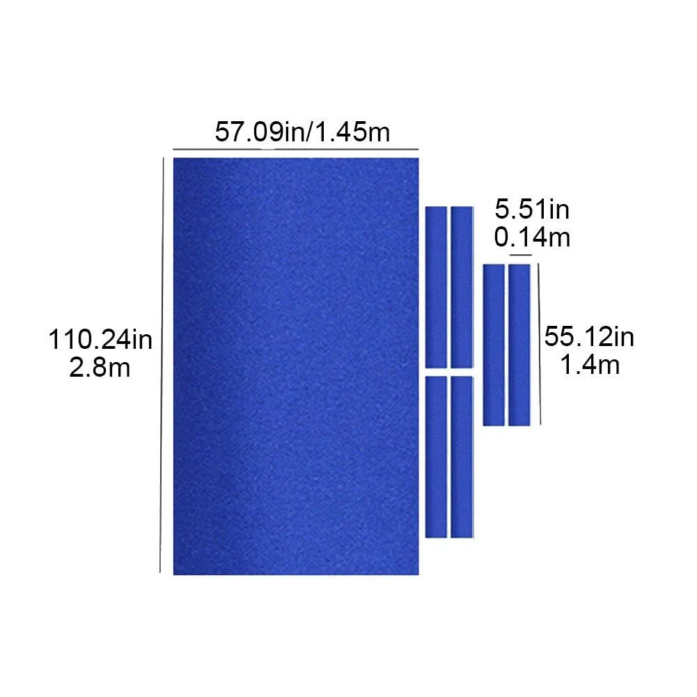 Tovaglia Biliardo Biliardo Biliardo con Strisce di Cuscino in Tessuto Snooker in Feltro Premium Cover Tavolo Snooker in Feltro Set