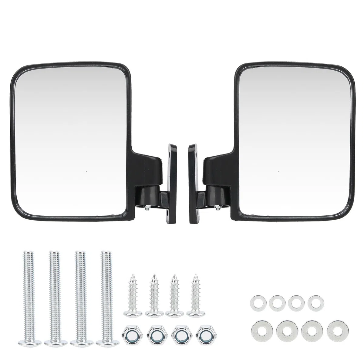 Jadeshay Specchietti Laterali per Carrello da Golf, Specchietto Laterale Convesso Retrovisore Esterno Pieghevole, Compatibile con Club Car, EZ GO, Yamaha