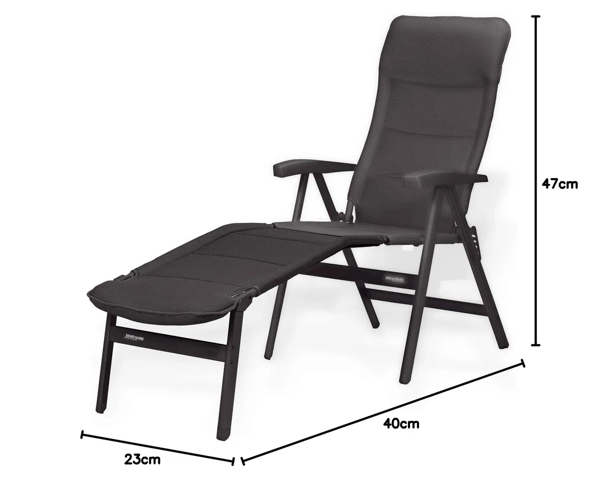 Westfield AVANTGARDE Noblesse Deluxe Black Edition 101-101 BL, Silla DE Camping 101-101 BL