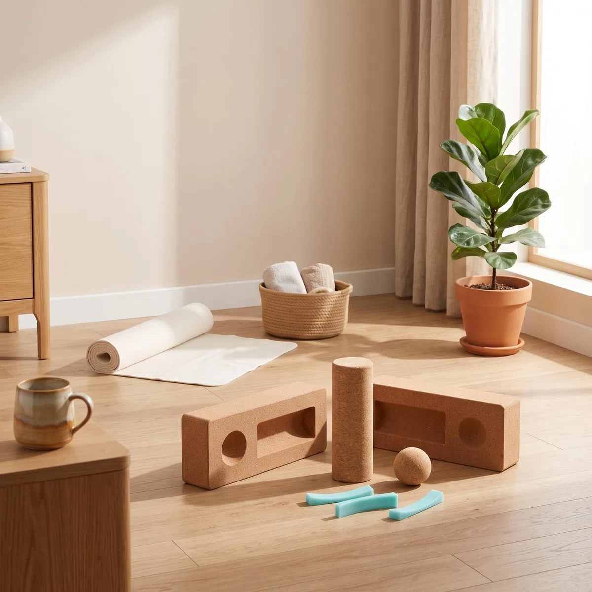 Cork Balance Blocco Equilibrio Palestra, style to 2
