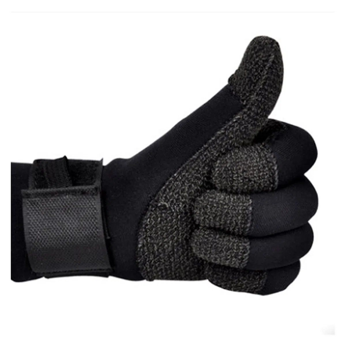 Guanti da muta, Guanti da immersione 3MM for attrezzatura subacquea antiscivolo Guanti neri regolabili(Medium)