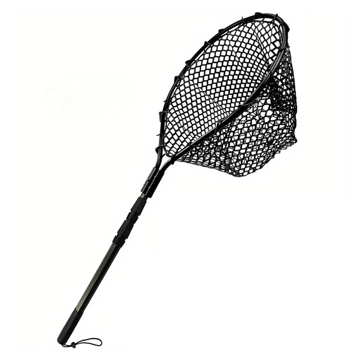 1 pz Rete da Pesca In Gomma Guadino Grande Per Acqua Salata Duty Grande Pieghevole Retrattile Rete Da Pesca Manico Lungo