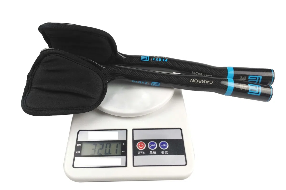 PLATT Manubrio per bicicletta 31,8, in carbonio, da corsa/triathlon, Aerobar, prolunga manubrio Tri Bar, 3K lucido