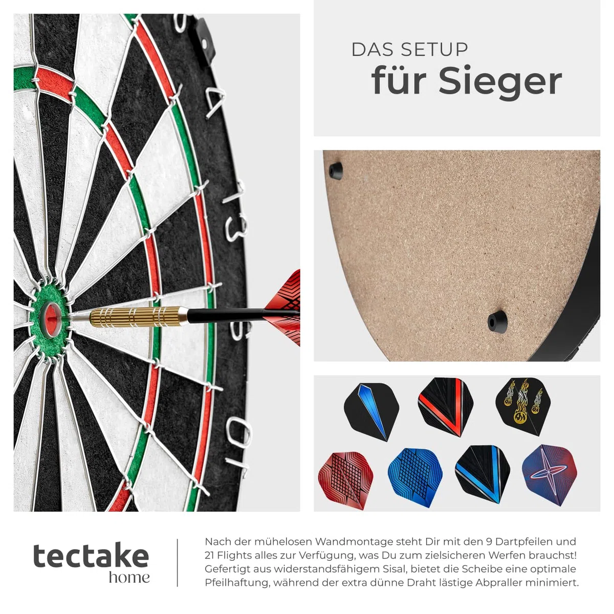 tectake® Bersaglio Freccette Professionali,