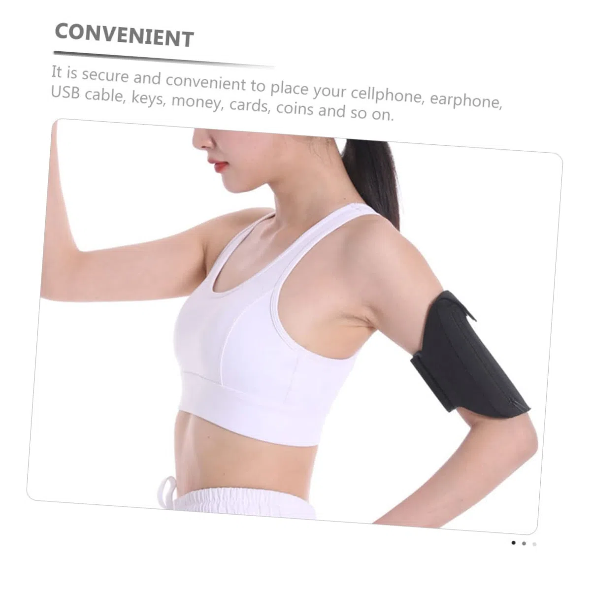 OSALADI 5pezzi Multifunzionale Per Smartphone Braccio e Polpaccio Per Escursionismo e Allenamento e Resistente Neoprene