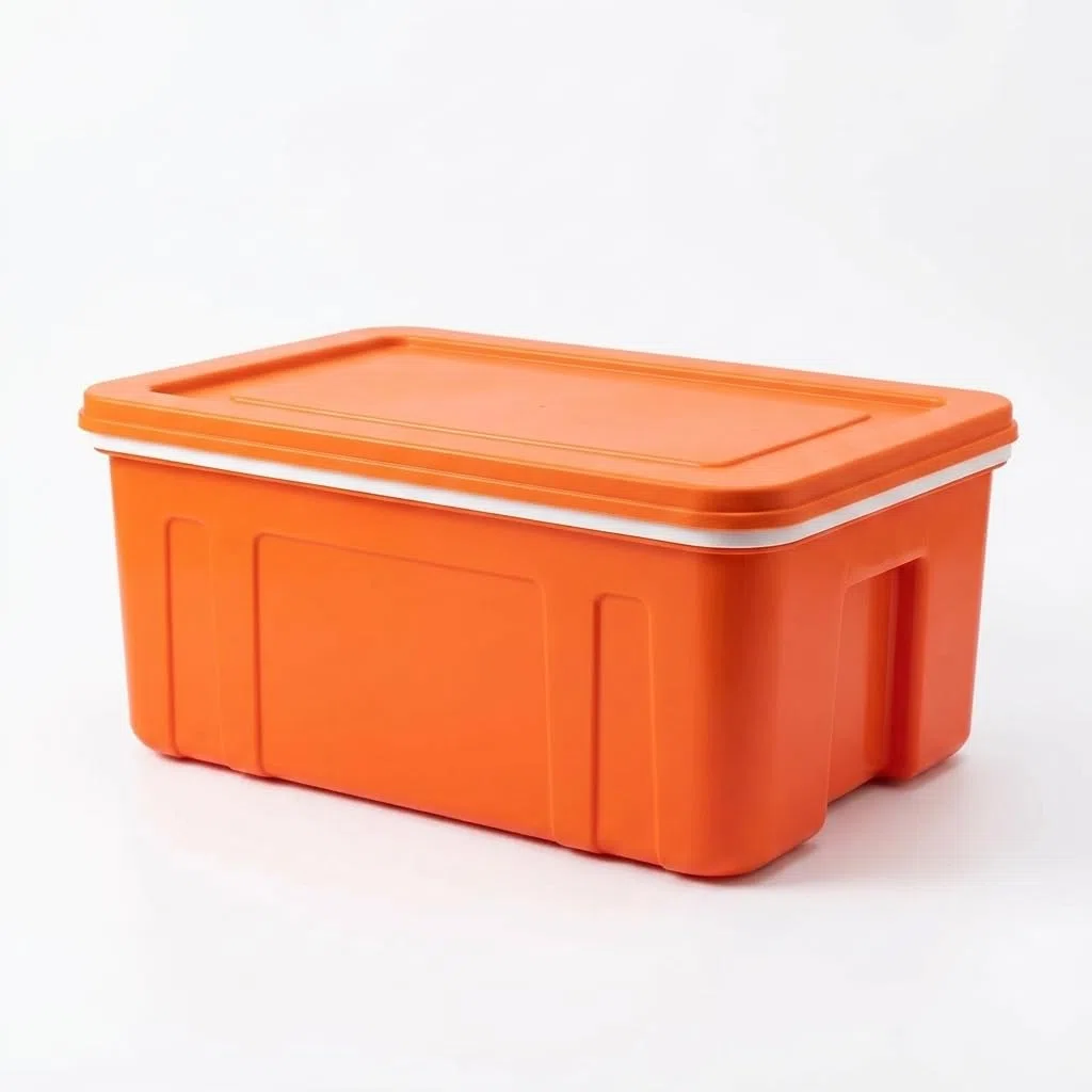 Box Termico Isolato 52L per Consegna Cibo, Contenitore Professionale per Alimenti in Plastica PP