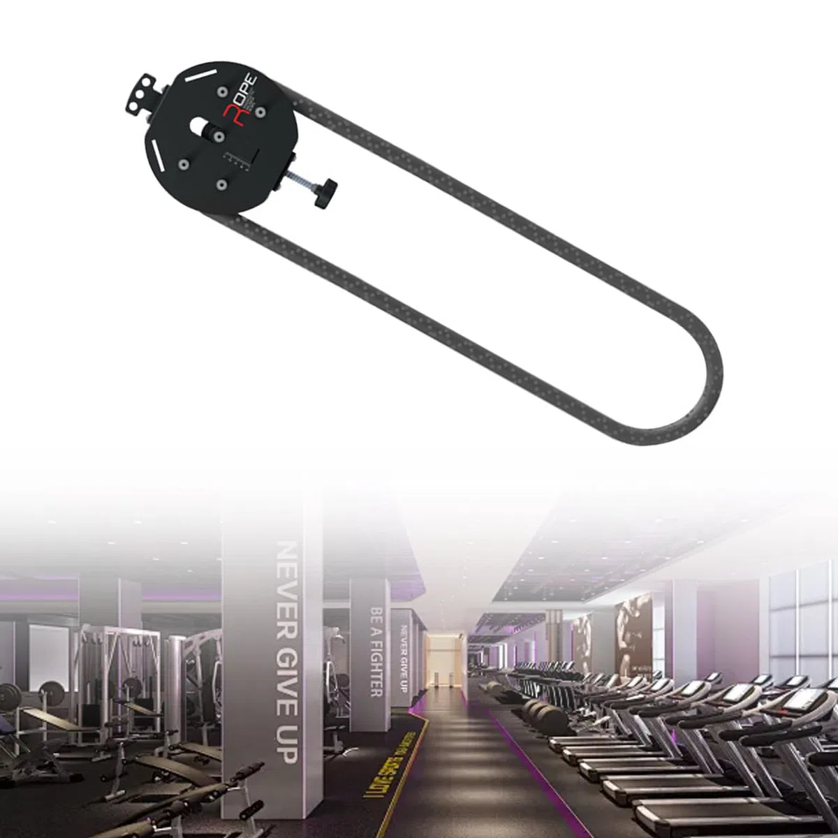 Endless Rope Trainer, attrezzatura fitness regolabile per resistenza muscolare, presa, braccia, schiena e allenamento di coordinazione del corpo