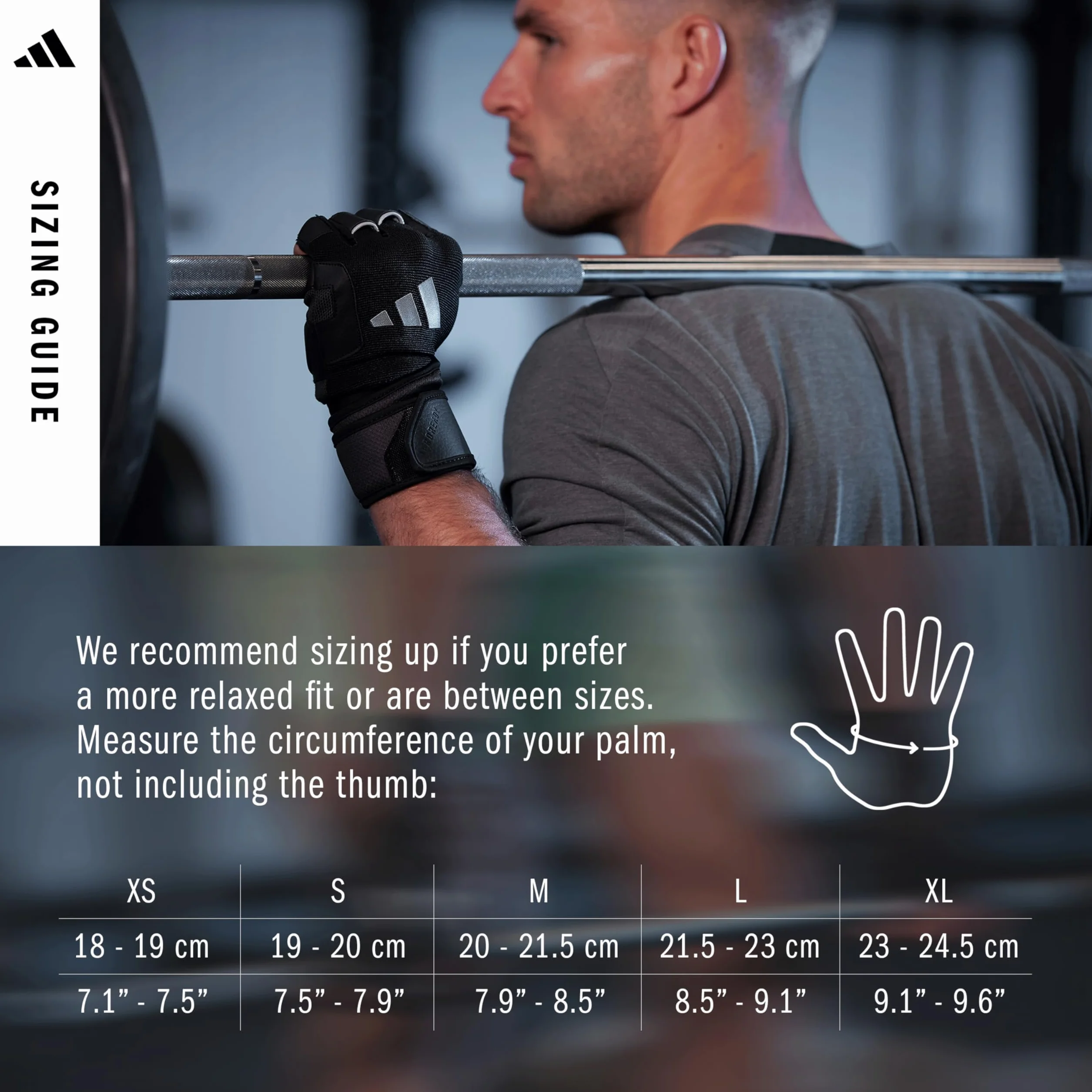 adidas Wrist Wrap - Guanti da allenamento - sudore con doppio supporto per polso in cinque misure