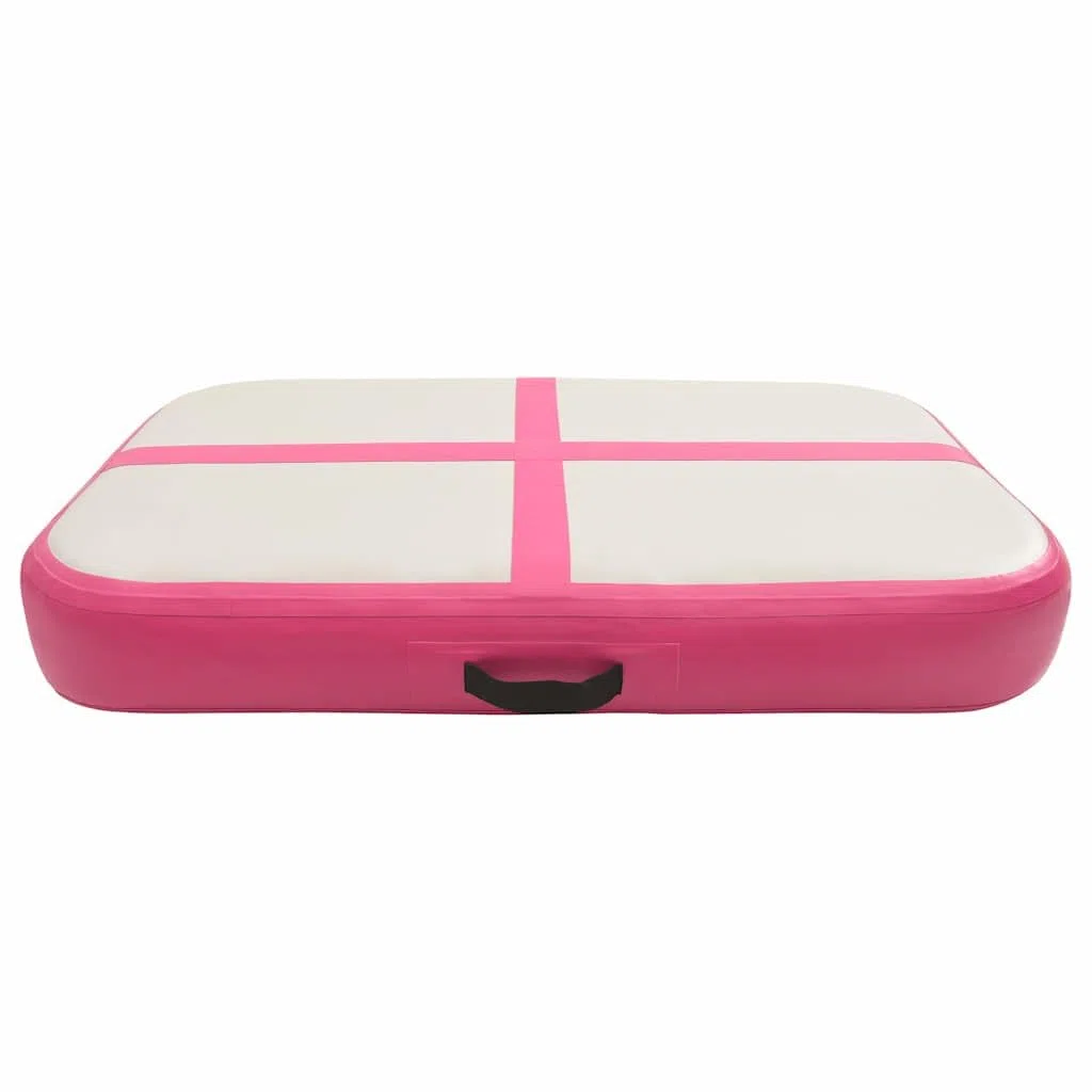 Tappetino Ginnastica Gonfiabile con Pompa 60x100x20 cm PVC Rosa, Articoli Sportivi,Esercizio e Fitness,Yoga e Pilates,Tappetini per Yoga e Pilates, 4.2kg-92655