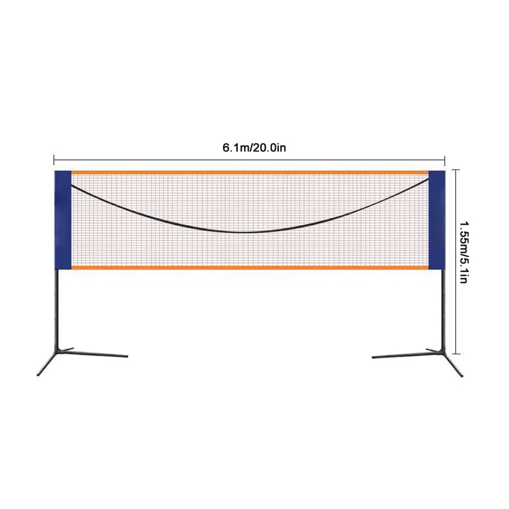 Badminton Net, 20 Pollici di Tennis Portatile per Pickleball, Tennis, Badminton