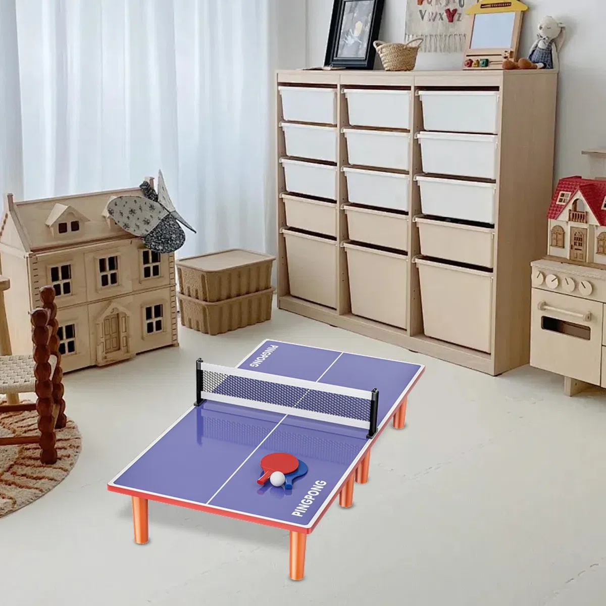 Piccolo tavolo da pong per adulti, tavolo da pong pieghevole, tavolo da pong per appartamenti, tavolo da ping pong da ufficio, tavolo da ping pong per adulti e bambini, tavolo da ping pong per interni