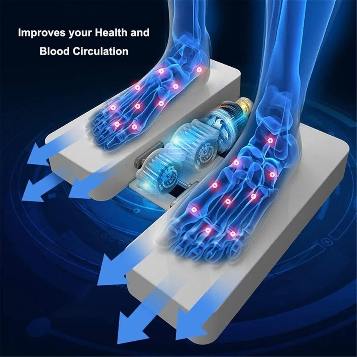 Esercitatore Elettrico per Gambe da Seduto, Macchina per Fisioterapia Domestica per Anziani Attrezzo Ginnico per Pedali Palestra Fitness Leg Cardio Training Migliora La Salute