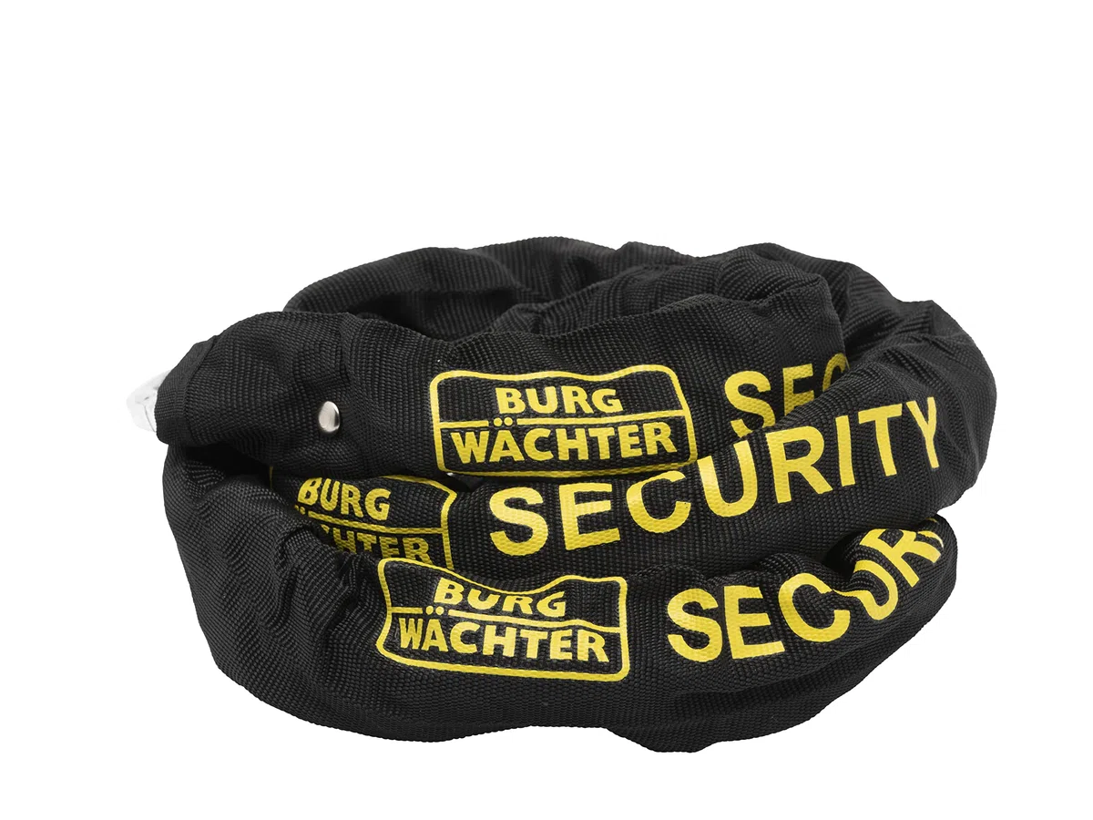 Burg-Wachter - Kit catena e lucchetto per bicicletta, 1 m, colore: Nero