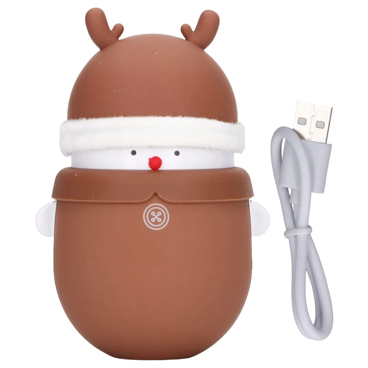 Scaldamani 2 in 1 Power Bank Ricaricabile Tramite USB, Temperatura Regolabile per Regalo per i Pendolari Invernali (Cervo)