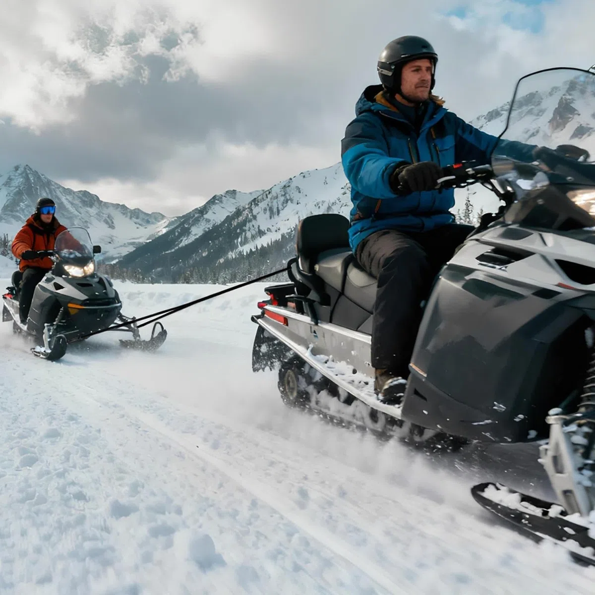 Corda Traino per Motoslitte Portatili per Sci | da Traino per Slitte Invernali Per Motoslitte Pesca Sul Ghiaccio Guide Outdoor Team di Soccorso Escursioni in Gruppo Aree