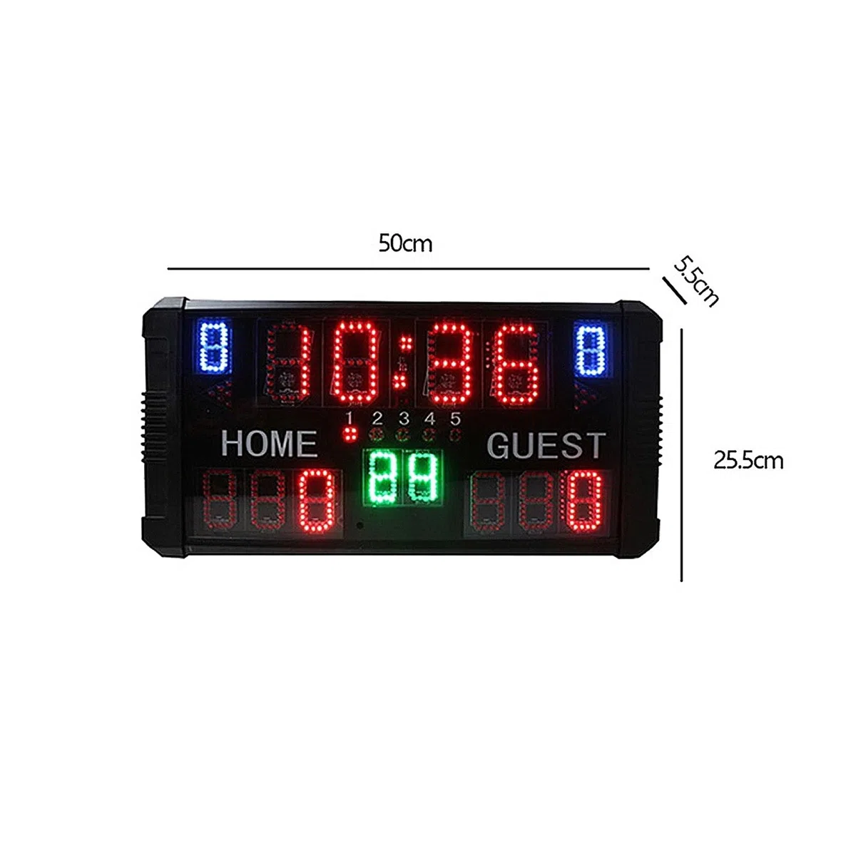 Orologio e Controller for tiri con Timer da Basket, tabellone segnapunti Portatile, Conto alla rovescia di 14 o 24 Secondi, 2 unità(Suit B Consoles)