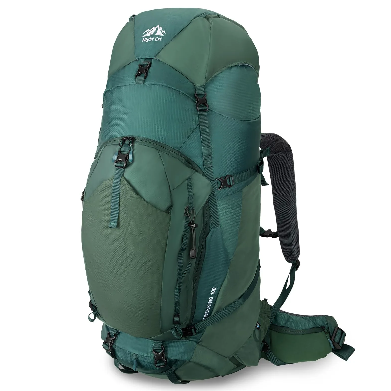 Night Cat 100L Zaino da Hiking Trekking: Unisex Grande Zaino da Travel Per Gli Uomini Donne di Esplorazione Viaggio Avventura