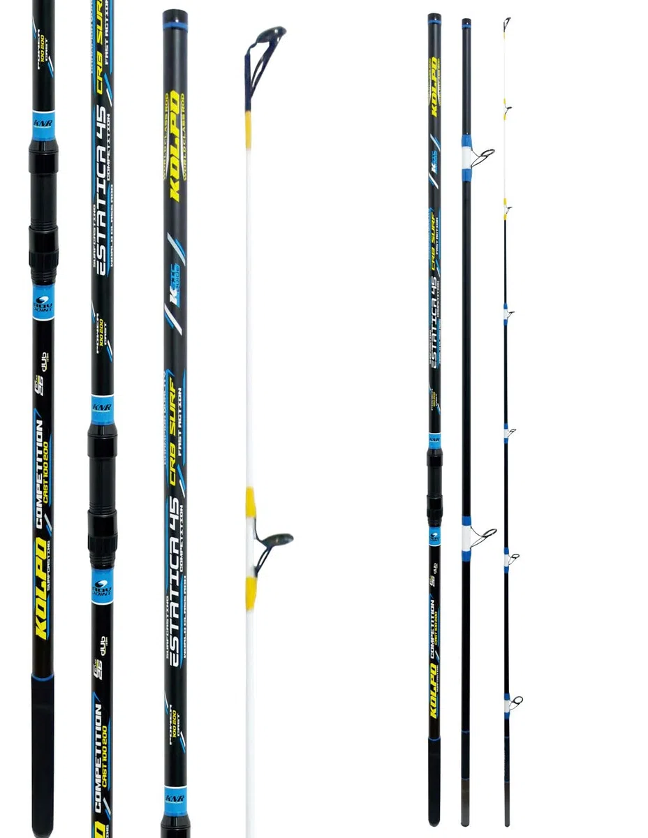 Kolpo Estatica 450 Canna da Surfcasting, 4,50 m, 3 Sezioni, Azione 100/200 g