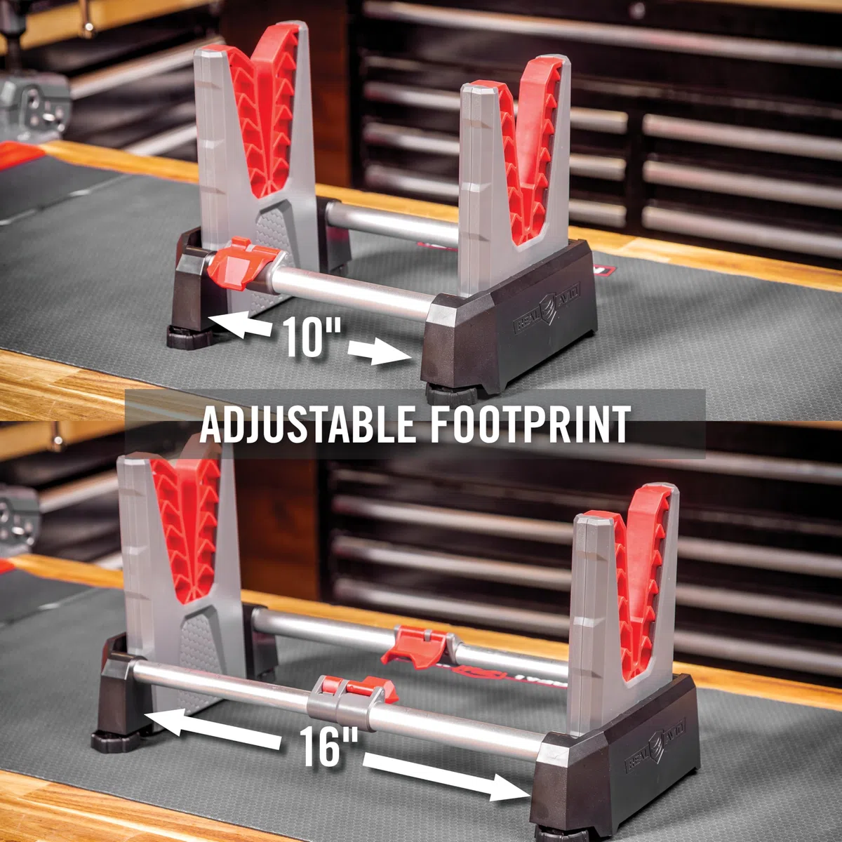 Real Avid Speed Stand | Design pieghevole, supporto regolabile da 25,4 cm a 40,6 cm per pulizia e manutenzione | Supporto compatto e portatile | Morsa leggera perfetta per fucili da caccia e fucili da