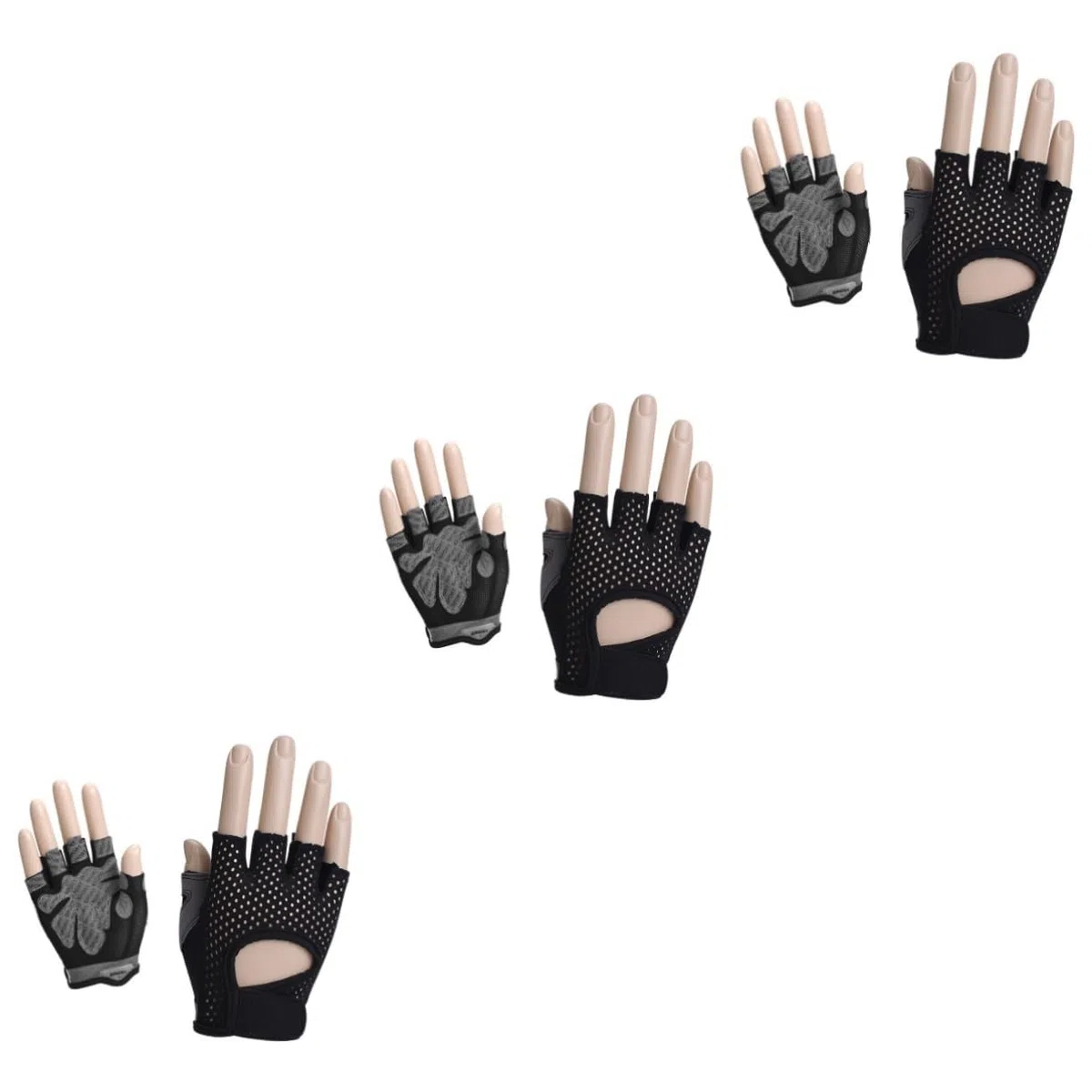 Yardwe 2 Pezzi Guanti Da Donna Guanti Da Donna Guanti Sportivi Da Donna Guanti Da Allenamento Mezzi Guanti Per Sollevamento Pesi Manubri Antiscivolo Fitness